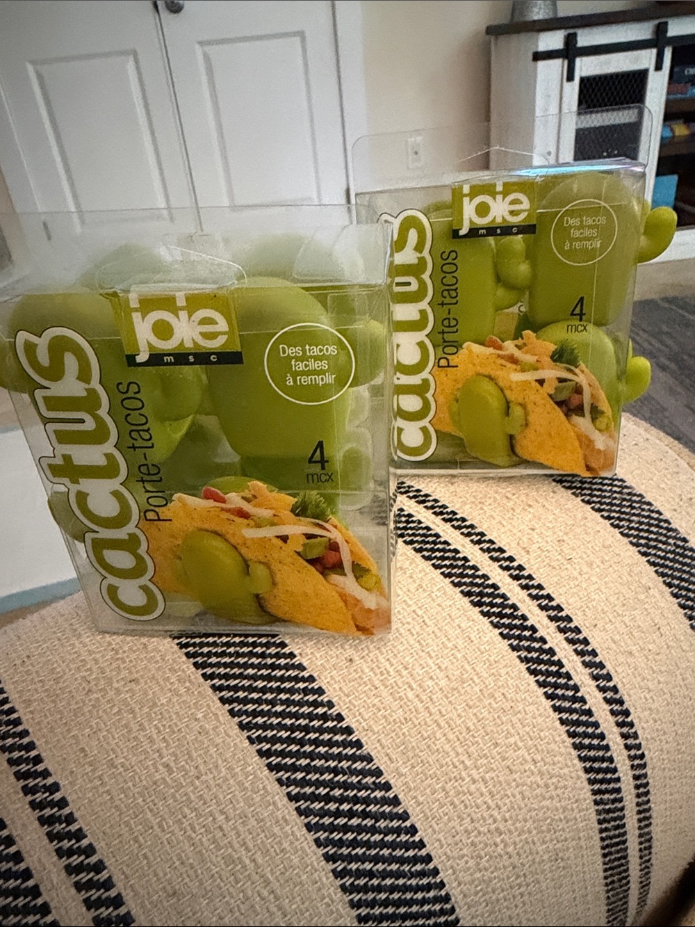 Joie Lime Green Cactus Taco Holders (2 x Set of 4)